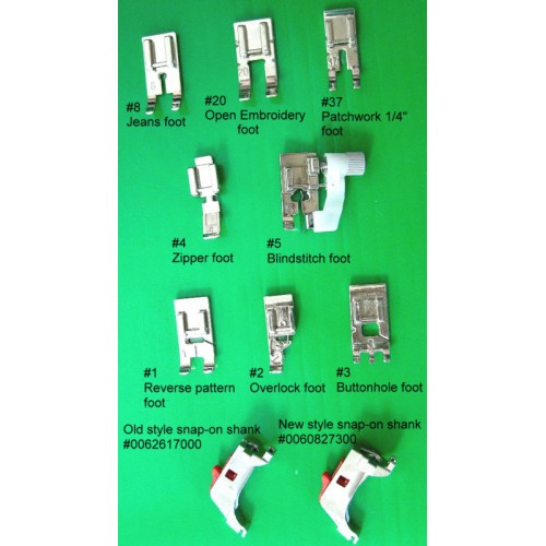 Bernina Snap-On Foot Set (Old Style)